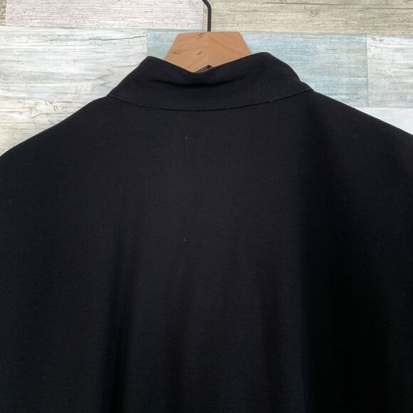 Peace Of Cloth NY Panticular Oversized Cape Jacket Black Button Up Womens 2 - Picture 5 of 8